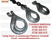 Carlige cu prindere pe lant cu autoblocare 7 mm 2 tone