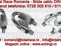 Bride-cleme de prindere cablu, din otel zincat, pentru cablu otel