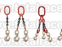 Sistem de ridicare din lanturi cu 3 brate cu carlige cu ochi si siguranta