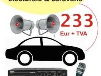 Sistem sonorizare auto campanii electorale si caravane publicitare