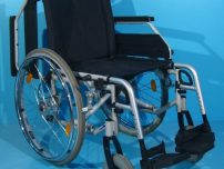 Fotoliu handicap cu roti mari pe spate  second hand - 45 cm