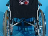 Fotoliu handicap cu roti mari pe spate  second hand - 45 cm