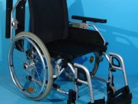 Scaun handicap cu roti mari pe spate second hand B+B / 42 cm