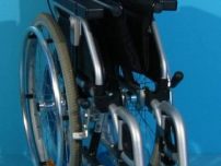 Scaun handicap cu roti mari pe spate second hand B+B / 42 cm