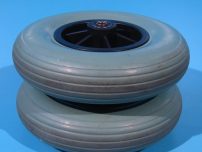 Roata cu cauciuc plin pentru scaun cu rotile 190X45 (mici)