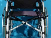 Scaun cu rotile cu spatar si sezut decolorat Breezy / 43 cm