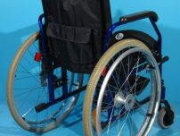 Scaun din aluminiu fara un suport picior Casa Care /sezut 42 cm