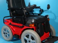 Carucior electric second hand Invacare G40-rosu