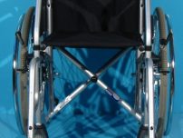 Scaun cu rotile second hand/latime sezut 38 cm