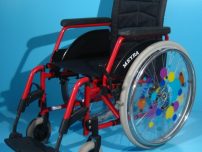 Fotoliu rulant din aluminiu second hand/latime sezut 40 cm