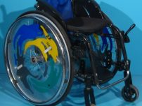 Scaun rulant activ din aluminiu pentru copii/latime sezut 32 cm