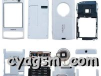 Carcasa nokia n95 8gb white neagra black completa