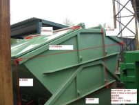 Vand Skip containere simetrice, de 5, 5 mc, cu capace metalice